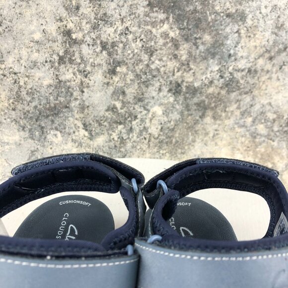 Clarks Women's Size 7M Cloudsteppers Mira Bay Denim Blue Strappy Sandals - Picture 4 of 15